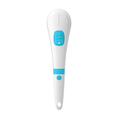 GIENEX USB Silicone Body Scrubber, Charge Electric Long Handle Rotating Bath & Exfoliating Body Brushes Waterproof Facial Face Shower Brush Devices with 5 Brush Heads Deep Cleansing