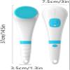 GIENEX USB Silicone Body Scrubber, Charge Electric Long Handle Rotating Bath & Exfoliating Body Brushes Waterproof Facial Face Shower Brush Devices with 5 Brush Heads Deep Cleansing view 2