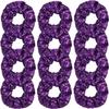 12 Pcs Sequin Scrunchies Bridesmaid Scrunchy Elastics Ponytail Holders Hair Wrist Ties Bands Cloth Scrunchies for Show Gym Dance Party Club Girl Women view 1