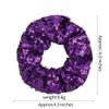 12 Pcs Sequin Scrunchies Bridesmaid Scrunchy Elastics Ponytail Holders Hair Wrist Ties Bands Cloth Scrunchies for Show Gym Dance Party Club Girl Women view 2