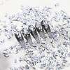 HNUIX Nail Rhinestones - 300pcs Silver, Multiple Shape Gems, Flat Back Rhinestones, for Nail Art view 3