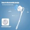 GIENEX Electric Body Brush: Rechargeable Back Brush IPX7 Long Handle Exfoliating Spin Scrubber for Shower Bathing Cleansing Wash Deep Cleaning view 3