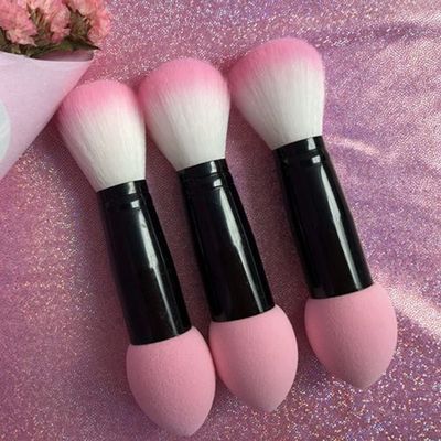 3PCS Makeup Brushes, Synthetic Foundation Face Brush Eyeshadow Kit, Makeup Brush Set For Women Girls, Pink