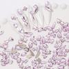 HNUIX Nail Rhinestones - 300pcs Crystals Pink, Multiple Shape Gems, Flat Back Rhinestones, for Nail Art view 2