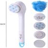 GIENEX Electric Bath Brush Body Brush with 5 Attachments,360Free Rotate Soft Exfoliating Brush Head for Shower view 2