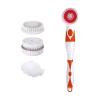 GIENEX Electric Bath Brush Massage Back Brush Back Scrubber Shower Brush with Long Handle for Women Men Elderly view 1
