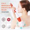 GIENEX Electric Bath Brush Massage Back Brush Back Scrubber Shower Brush with Long Handle for Women Men Elderly view 4