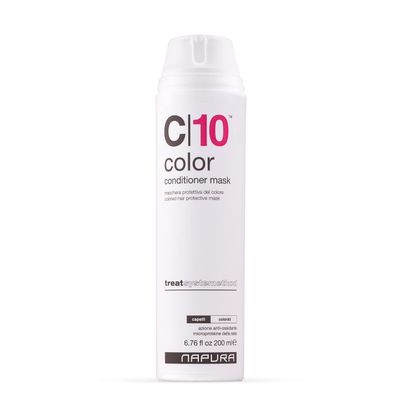 NAPURA C10 Hair Conditioner for Color Treated Hair (6.76 fl oz) - Color Protecting Mask for All Hair Types with Silk Microproteins, Improves Elasticity & Prevents Color Fade - Sulfate Free Care