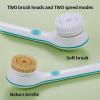 GIENEX Shower Brush Shower Head Back Brush Shower Cleaning Brush Long-Handled Shower After Brush Shower Hair Brush view 3