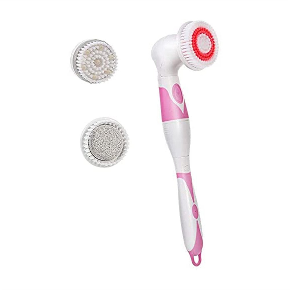 GIENEX Electric Bath Brush Massage Back Brush Back Scrubber Shower Brush with Long Handle for Women Men Elderly