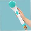 GIENEX Electric Bath Brush Set, Waterproof Silicone Body Brush with 4 Spin Brush Heads, Shower Brush for Facial Bath Scrubber Exfoliating SPA, Back Brush Long Handle for Shower Women Men view 4