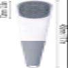 GIENEX Electric Bath Brush, Silicone Bathing Brush Waterproof Vibrating Body Shower Cleansing Brush Multi-Functional Long Handle Brush Massager view 2