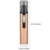 GIENEX Professional Nose Ear Hair Trimmer for Men Women, Electric Nostril Nasal Hair Clippers Trimmers, Waterproof, Mute Motor, Wet/Dry, Professional Painless Eyebrow and Facial Hair Trimmer, Chargeab view 2