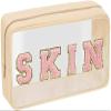 Chenille Letter Clear Makeup Bag with Zipper for Women and Girls view 1