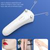 Ayayu Threading Epilator, USB Charging Electric Cordless Threader Machine with LED Light, Handheld Ladies Face Cotton Epilator for Chin Lip Arm, Women Men view 2