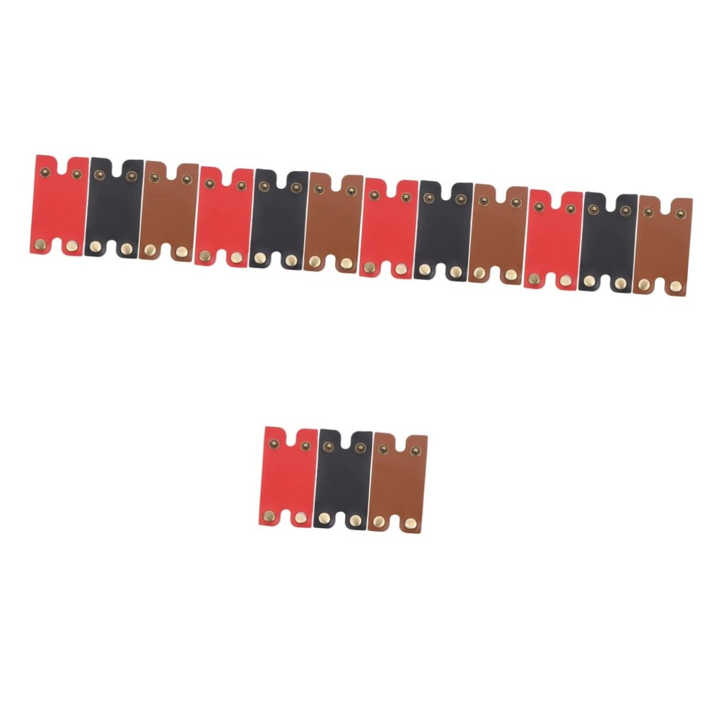 minkissy 15pcs Leather Protecting Sleeve Travel Cover for Men Shaver Bag Compact for Storage
