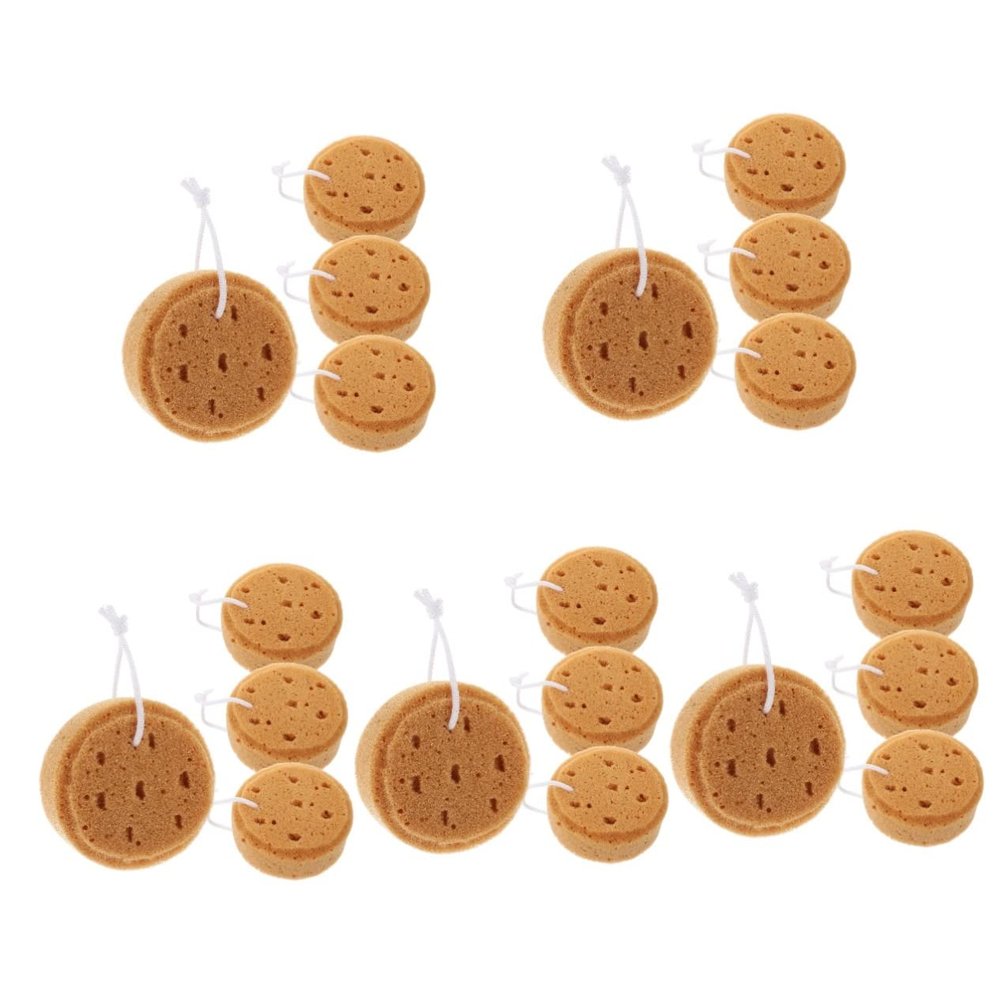 minkissy 20pcs Exfoliating Shower Sponge Soft Ergonomic Body Wash Loofahs for for All Skin Types for
