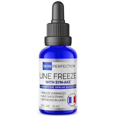 Skin Perfection Syn-AKE Freeze Wrinkles Peptide DIY Anti-Aging Skincare Booster Smooth Firm Vertical Expression Lines Between the Eyebrows the 11's .5 oz