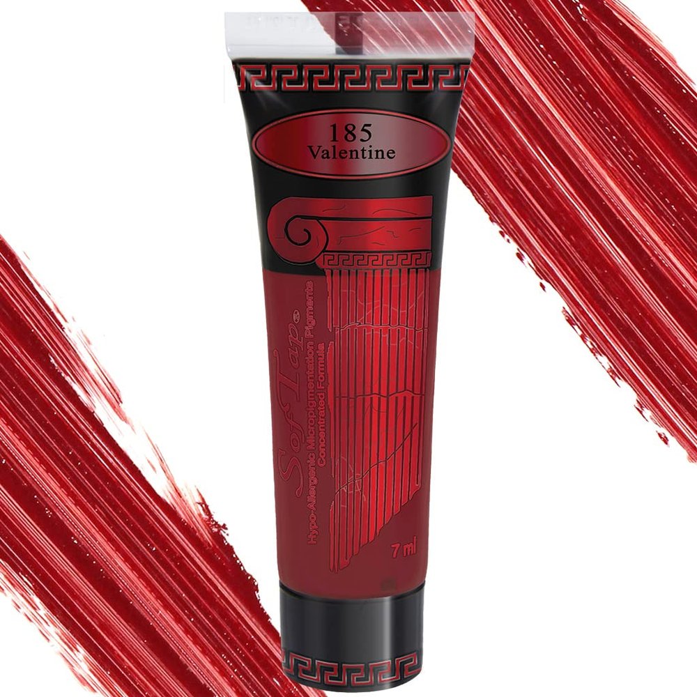 SofTap Permanent Makeup Valentine PMU Lips, Lipstick, lip blush, feather, liner, full, gloss look, kissable, soft, lush, medium, thick, thin, nude, volumizing, imposter (Valentine)