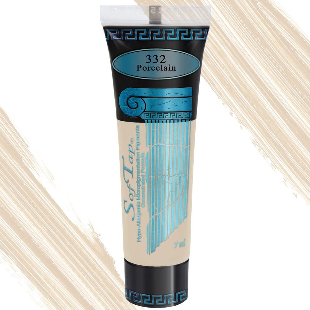 SofTap Permanent Makeup Porcelain PMU port wine stain, vitiligo, scar camouflage, light medium and dark skin, Fitzpatrick 1, 2, 3, 4, 5, 6, I, II, III, IV, V, VI, burn marks, old wound coverup, Shading gorgeous Professional Cosmetic Tattoo, Vegan, Cr