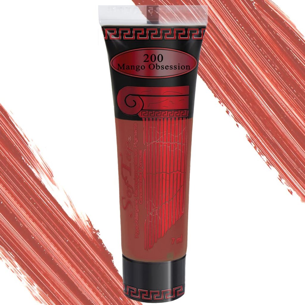 SofTap Permanent Makeup Mango Obsession PMU Lips, Lipstick, lip blush, feather, liner, full, gloss look, kissable, soft, lush, medium, thick, thin, nude, volumizing, imposter Shading gorgeous Professional Cosmetic Tattoo, Vegan, Cruelty Free, EU Comp