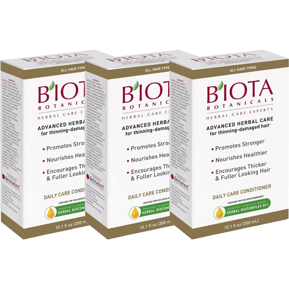 BIOTA BOTANICALS Herbal Conditioner 10.1 oz (300ml) (Pack of 3)