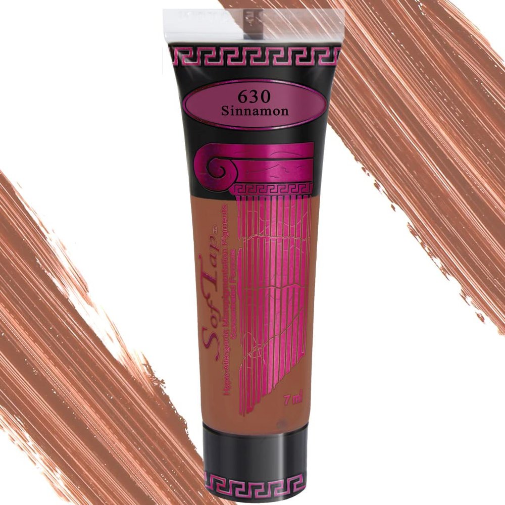 SofTap Permanent Makeup Sinnamon PMU Advanced: 3d areola, Pink, Mauve, Brown, nipple, breast, port wine stain, old PMU restore, Shading gorgeous Professional Cosmetic Tattoo, Vegan, Cruelty Free, EU Compliant, Gluten Free, Paraben Free, Sulfate Free,