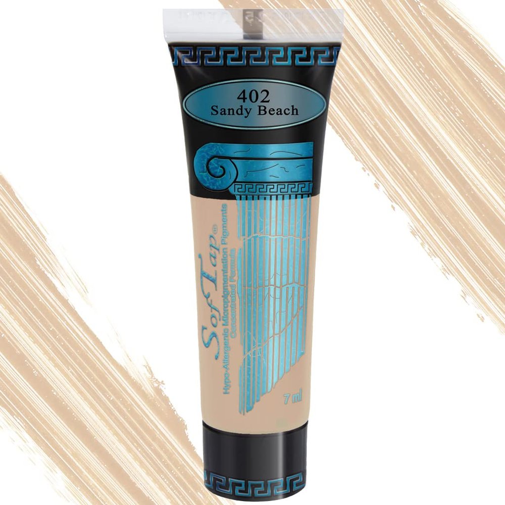 SofTap Permanent Makeup Sandy Beach PMU port wine stain, vitiligo, scar camouflage, light medium and dark skin, Fitzpatrick 1, 2, 3, 4, 5, 6, I, II, III, IV, V, VI, burn marks, old wound coverup, Shading gorgeous Professional Cosmetic Tattoo, Vegan,