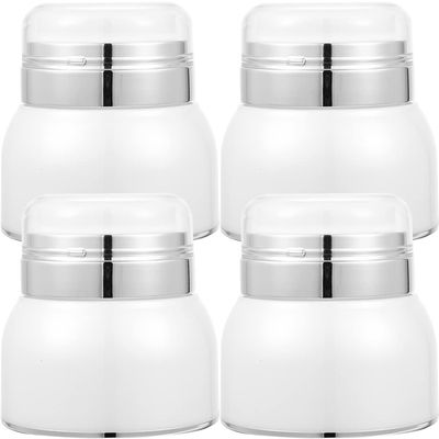 FRCOLOR 4pcs Airless Pump Lotion Dispenser Travel-friendly Cosmetic Containers for Creams and Serums Bottles for Easy Filling and Refilling for