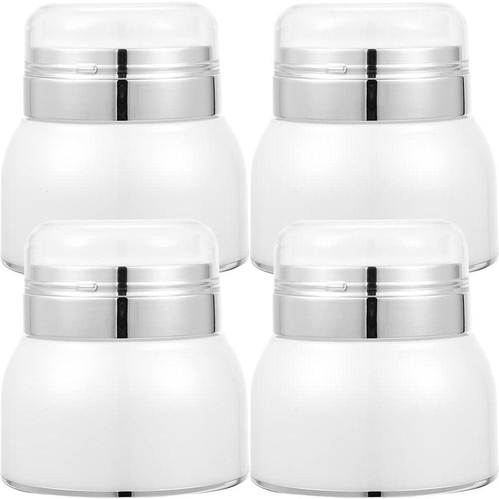 FRCOLOR 4pcs Airless Pump Lotion Dispenser Travel-friendly Cosmetic Containers for Creams and Serums Bottles for Easy Filling and Refilling for