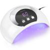 Wisdompark UV LED Nail Lamp, 54W UV Light for Gel Nails with Automatic Sensor/3 Timer Setting Professional Nail Dryer Gel Polish Curing Lamp Nail Art Tools view 1