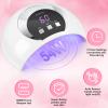 Wisdompark UV LED Nail Lamp, 54W UV Light for Gel Nails with Automatic Sensor/3 Timer Setting Professional Nail Dryer Gel Polish Curing Lamp Nail Art Tools view 2