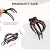 5PCS Rhinestone French Hair Clips for Women Thick Hair No Slip Curved Claw Clips Strong Hold Flat Hair Clip (Curved(Medium,3.74")) view 3