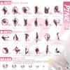 qiipii 24 Styles Light Pink Nail Rhinestones Crystals Multi Shapes Flatback Gems Round Beads K9 Glass Stones Diamonds Jewels Nail Art Charms Supplies for Nails Face Eyes Makeup Crafts DIY Tumblers view 3
