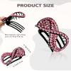 5PCS Rhinestone French Hair Clips for Women Thick Hair No Slip Curved Claw Clips Strong Hold Flat Hair Clip (Curved(Medium,3.54")) view 3