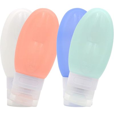 FOMIYES 4pcs Travel Bottles Squeezable Toiletries Containers for Shampoo Conditioner Lotion Leak Travel Bottles