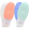 FOMIYES 4pcs Travel Bottles Squeezable Toiletries Containers for Shampoo Conditioner Lotion Leak Travel Bottles view 1