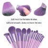 Koccido Makeup Brushes 22 Pcs Makeup Kit,Foundation Brush Eyeshadow Brush Make up Brushes Set (Purple, 22 Piece Set Large) view 2