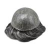 Healthlif Mens Toupee Human Hair 64 Colors Transparent Poly Skin Hair Pieces For Men Non Surgical Hair Replacement System For Men Protesis Capilar Para Hombre 8X10#1B40#1B Off Black+40% Grey view 3