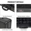 Barber Carrying Case,Portable Travel Case Professional Hair Kit Storage Organizer Suitcase Display Box with Handle and Secure NumLock Portable Luxury Barbers Tools view 3