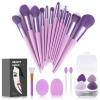 Koccido Makeup Brushes 22 Pcs Makeup Kit,Foundation Brush Eyeshadow Brush Make up Brushes Set (Purple, 22 Piece Set) view 1