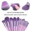Koccido Makeup Brushes 22 Pcs Makeup Kit,Foundation Brush Eyeshadow Brush Make up Brushes Set (Purple, 22 Piece Set) view 2