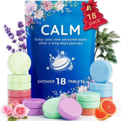 Fizzgarden 18-Pack Shower Steamers Aromatherapy, Shower Bath Bombs with Individually Wrapped, Variety Shower Tablets, Mothers Day Presents for Mom, Birthday Presents for Women, White Elephant