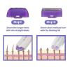 Hair Remover, Silky Smooth Hair Eraser, Portable Painless Hair Removal Tool for Women, USB Rechargeable Dual Use Skin Epilator with Replacement Heads, Applicable to Any Part of Body1pcs view 3
