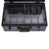Gdrasuya10 Professional Cosmetic Bag Barber Case for Portable Leatherette Travel Case Professional Hair Kit with Handle and Secure Numlock Portable Barber/Make-up Tool Organizer Case(Black) view 2
