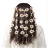 AWAYTR Flower Hippie Headband Floral Crown Behemain Sunflowers Beads Adjust Flower Headdress Hair Accessories (Light PInk Sunflower) view 1