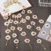 AWAYTR Flower Hippie Headband Floral Crown Behemain Sunflowers Beads Adjust Flower Headdress Hair Accessories (Light PInk Sunflower) view 4