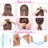 1000Pcs Elastic Clear Hair Bands, Rubber Band Cutter, Topsy Tail Styling Tools, Girls' Christmas Accessories Gift Set view 3
