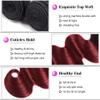 1b/99j Bundles Human Hair Ombre Bundles Burgundy Human Hair Bundles 1B99J Body Wave Bundles 12 14 16 Inch Brazilian Virgin Hair Red Body Human Hair Virgin Remy Hair Extension for Women view 3