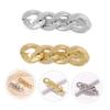 2 pcs Hair Gold and Decorative Accessories Barrettes Clip Shape Woman White Pin Geometric Alloy Ladies Bobby Daily Shaped Bang Metal Barrette Fashion Chain Jewelry Clips for Women Hair Styling Accesso view 1